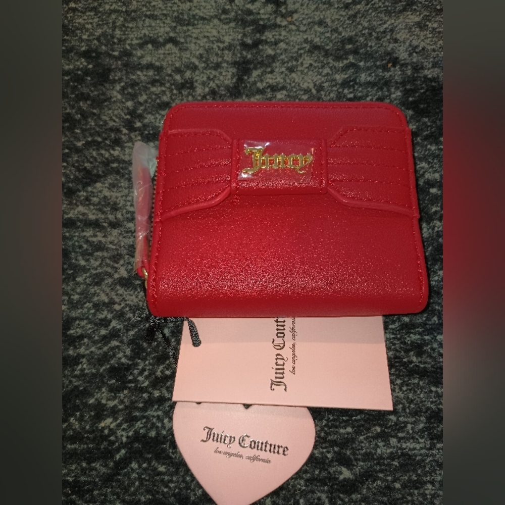 Scarlet Red Juicy Couture Small Zip Around Wallet